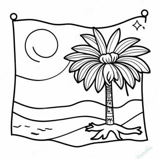 South Carolina State Flag Coloring Page 42163-33318