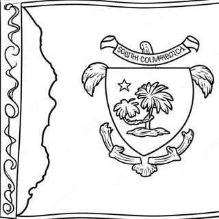 South Carolina State Flag Coloring Page 42163-33319