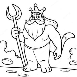 King Triton Coloring Page 42673-33724