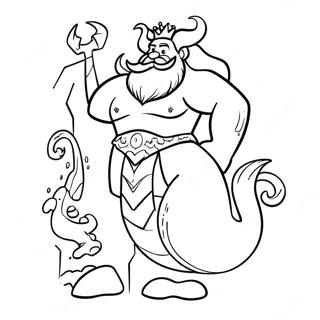 King Triton Coloring Page 42673-33722