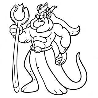 King Triton Coloring Page 42673-33723