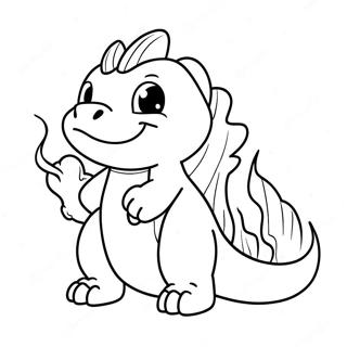 Charmeleon Die Vuur Ademt Kleurplaat 42824-33866