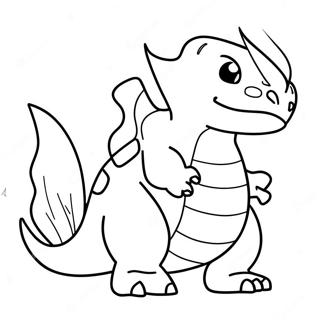 Charmeleon Die Vuur Ademt Kleurplaat 42824-33867