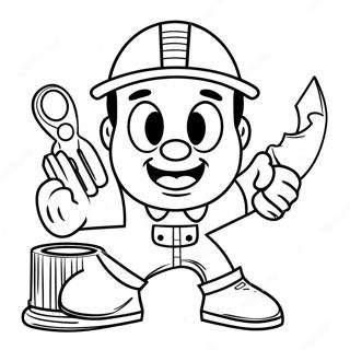 Handyman Hal Coloring Page 43503-34374