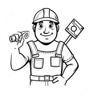 Handyman Hal Coloring Page 43503-34376