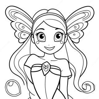 Winx Club Flora Farvelægningsider