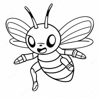 Boze Beedrill Vliegende Kleurplaat 55284-43744