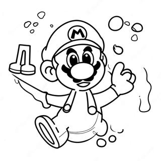 Cool Ice Mario Adventure Coloring Page 56554-44737