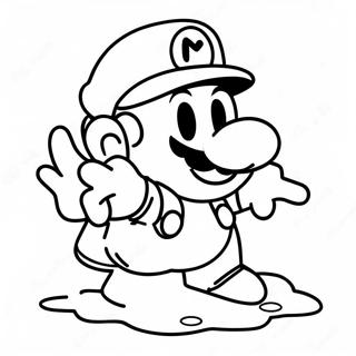 Cool Ice Mario Adventure Coloring Page 56554-44739