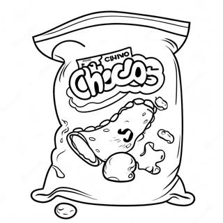 Heiße Cheetos Clipart Ausmalbilder