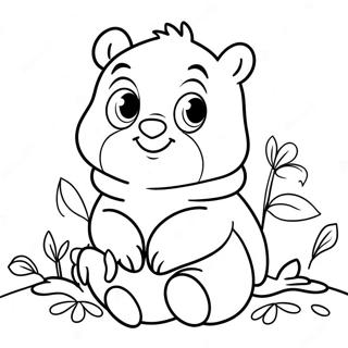 Página Para Colorir Coruja Fofa Winnie The Pooh 57674-45637