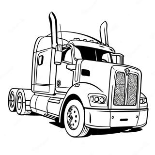 Semi Truck Coloring Pages