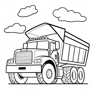 Dump Truck Coloring Pages