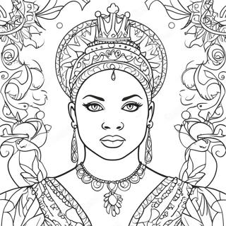 Black Queen Coloring Pages