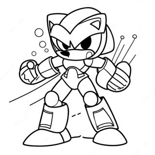 Metal Sonic I Aktion Färgläggningssida 511-409