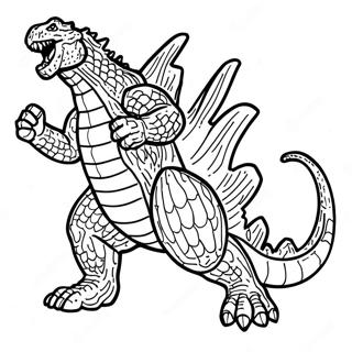 Godzilla 2000 Ropande Målarbild 51263-40567