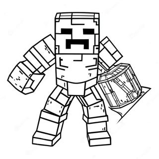 Armadura Do Minecraft Páginas Para Colorir