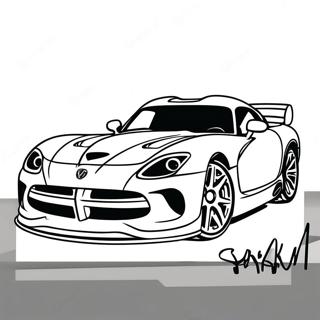 Dodge Viper Ausmalbilder