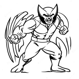 Wolverine Animal Coloring Page 52453-41493