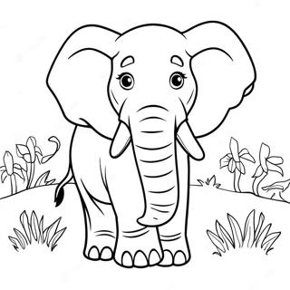 Afrikansk Elefant Målarbild 52673-41667