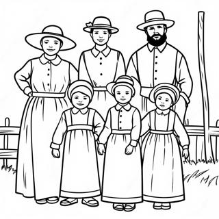 Amish Kleurplaten