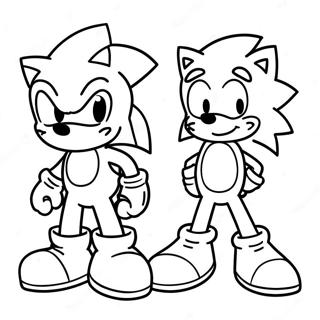 Sonic Och Mario Målarbilder