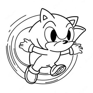 Sonic The Hedgehog Hurtig Farvelægningsside 64434-50991