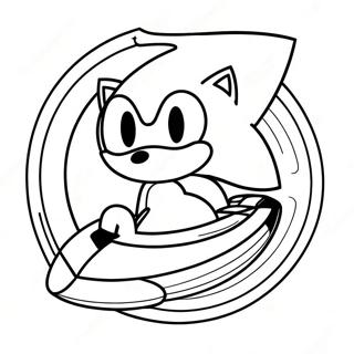 Team Sonic Racing Logo Farvelægningsside 64433-50987