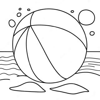 Beach Ball Coloring Page 6510-5184