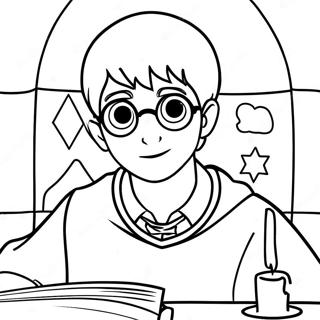 Harry Potter E A Pedra Filosofal Páginas Para Colorir