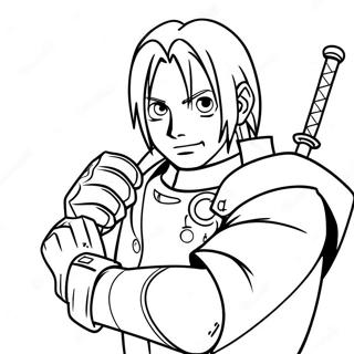 Edward Elric Z Automailową Ręką - Kolorowanka 66134-52351