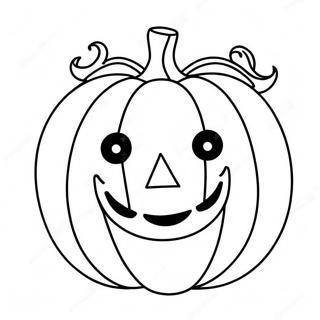 Página Para Colorear De Cara De Calabaza Sonriente 66845-52904