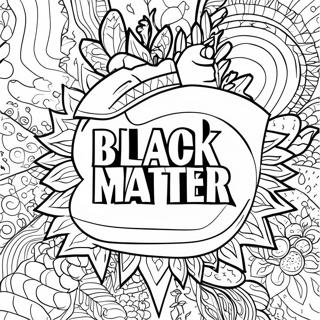 Black Lives Matter Logo Värityskuva 67844-53693