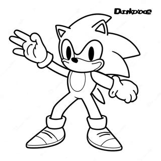 Pagina Da Colorare Sonic Darkspine In Azione 68245-54005