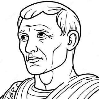 Beroemde Julius Caesar Portret Kleurplaat 68415-54149