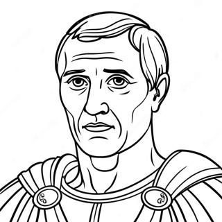 Beroemde Julius Caesar Portret Kleurplaat 68415-54152