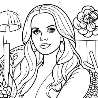 Lana Del Rey Coloring Page 68504-54229