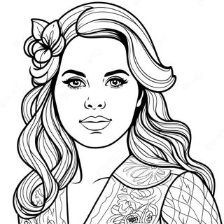 Lana Del Rey Coloring Page 68504-54231