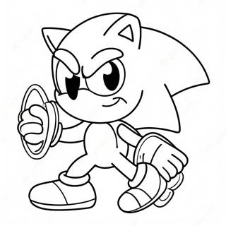 Sonic Among Us Crewmitglied In Aktion Ausmalbild 68625-54328