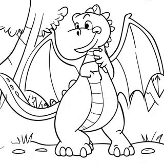 Friendly Pete The Dragon Coloring Page 68805-54455