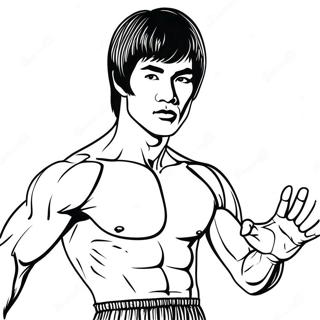 Bruce Lee Kleurplaten