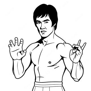 Bruce Lee Toiminnassa Värityssivu 68835-54489