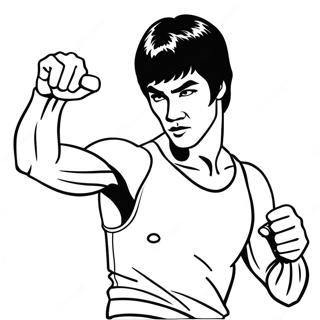 Bruce Lee Toiminnassa Värityssivu 68835-54490