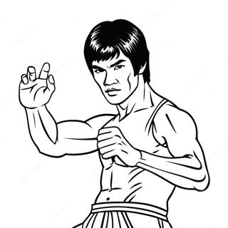 Bruce Lee Toiminnassa Värityssivu 68835-54492