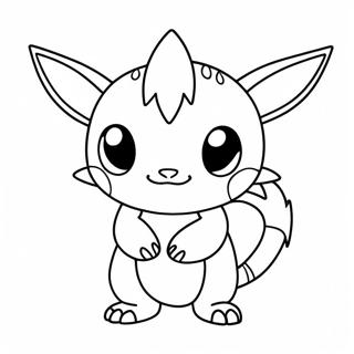 Legendarny Chibi Pokemon Kolorowanki