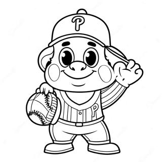 Mascotte Phillies Pagine Da Colorare