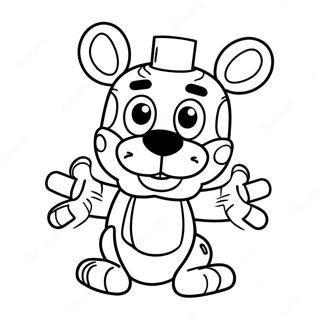 Söt Lefty Fnaf Färgläggningssida 69085-54671