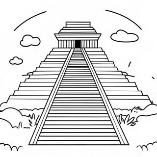 Ancient Ziggurat Coloring Page 69465-54997