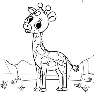 Geoffrey The Giraffe Målarbilder