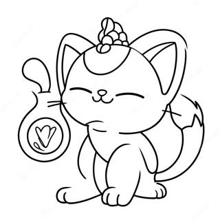 Niedlicher Meowth Mit Einer Münze Ausmalbild 61334-48535